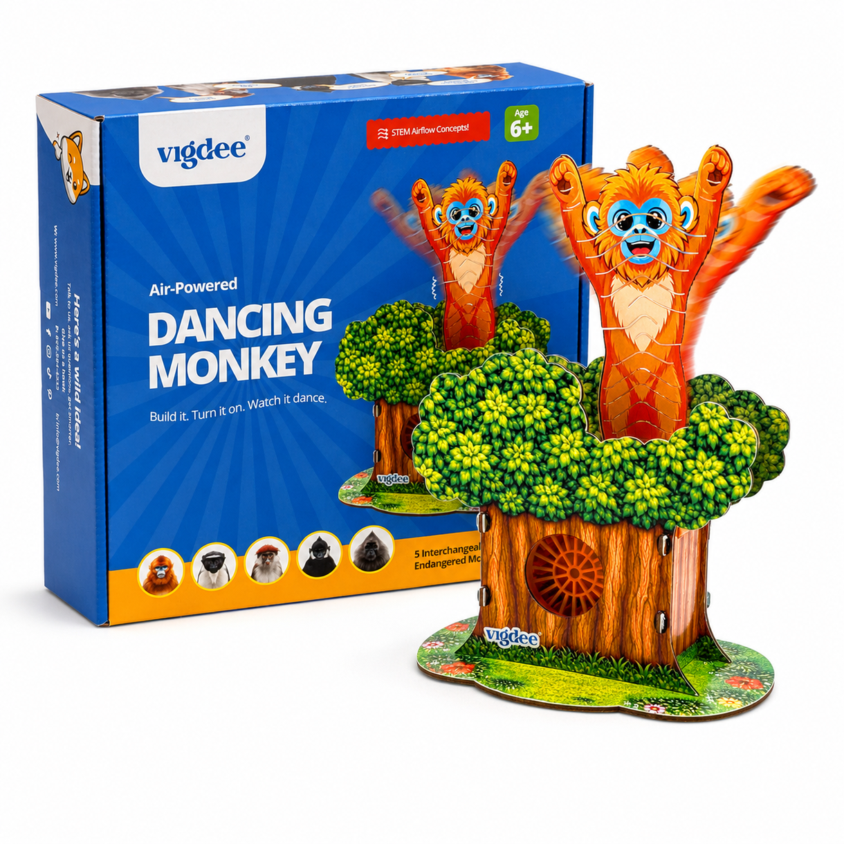 Air-Powered Dancing Monkey Kit