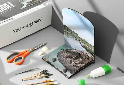 Vigdee Nile Crocodile craft kit box with materials for kids